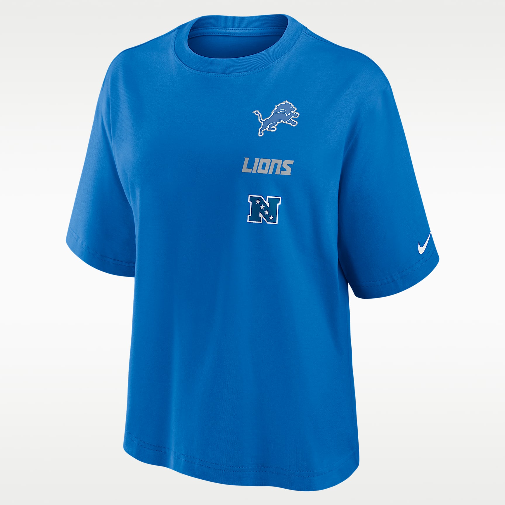 【NIKE】ナイキ Lions 西武ライオンズ ベースボールシャツ ゲームシャツ Detroit Lions Primetime Premium Essential Boxy Women's Nike NFL T